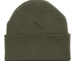 Olive Green Cuff Blank Beanie - Beechfield
