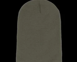 Olive Long Blank Beanie - Beechfield