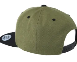 Olive/Black Snapback - Yupoong