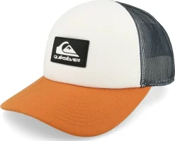 Omnipotent Snow White/Navy/Orange Foam A-Frame Trucker - Quiksilver