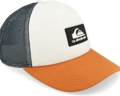 Omnipotent Snow White/Navy/Orange Foam A-Frame Trucker - Quiksilver