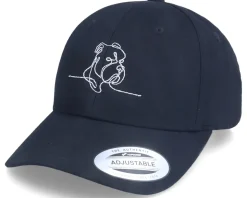 One Line Dog Black Curved Adjustable - Iconic