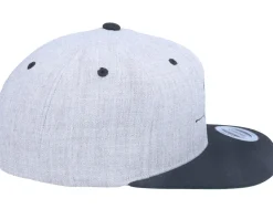 One Line Dog Heather Grey/Black Snapback - Iconic