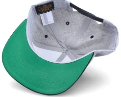 One Line Dog Heather Grey/Black Snapback - Iconic