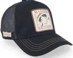 One Piece Logo Red/Black/White Trucker - Capslab