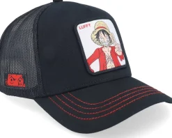 One Piece Luffy Black Trucker - Capslab