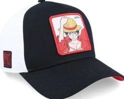 One Piece Luffy White/Black A-Frame Trucker - Capslab