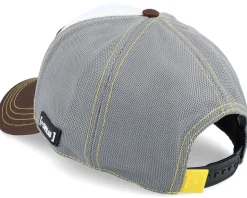 One Piece Straw Hat Crew Grey/White/Black A-Frame Trucker - Capslab