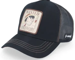 One Piece Wanted Black/Brown Trucker - Capslab