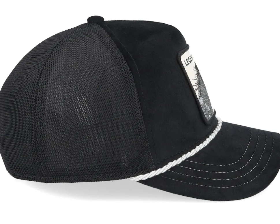 Onyx Legend Velvet Jewel Tones Black A-Frame Trucker - Goorin Bros.
