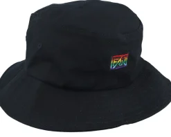 Oraganic Fair Rainbow Pride Logo Black Bucket - Fair