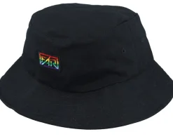 Oraganic Fair Rainbow Pride Logo Black Bucket - Fair