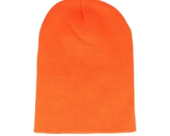 Orange Long Blank Beanie - Beechfield