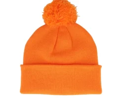 Orange Pom Blank Beanie - Beechfield