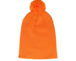 Orange Pom Blank Beanie - Beechfield