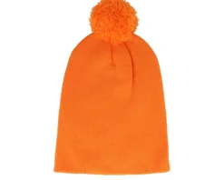 Orange Pom Blank Beanie - Beechfield