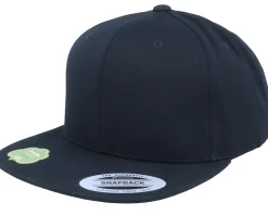 Organic Black/Black Snapback - Yupoong
