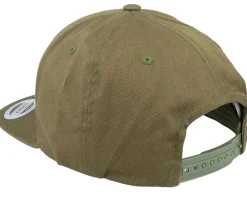 Organic Cotton Burnt Olive Snapback - Yupoong