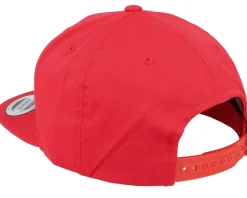 Organic Cotton Red Snapback - Yupoong