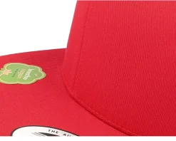 Organic Cotton Red Snapback - Yupoong
