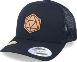Organic D20 Patch Black Trucker - Gamerz