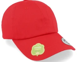 Organic Red Dad Cap - Yupoong