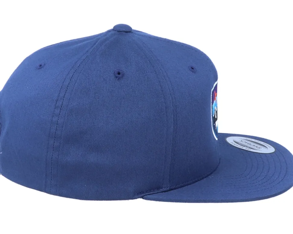 Organic Starry Mountain Badge Navy Snapback - Wild Spirit