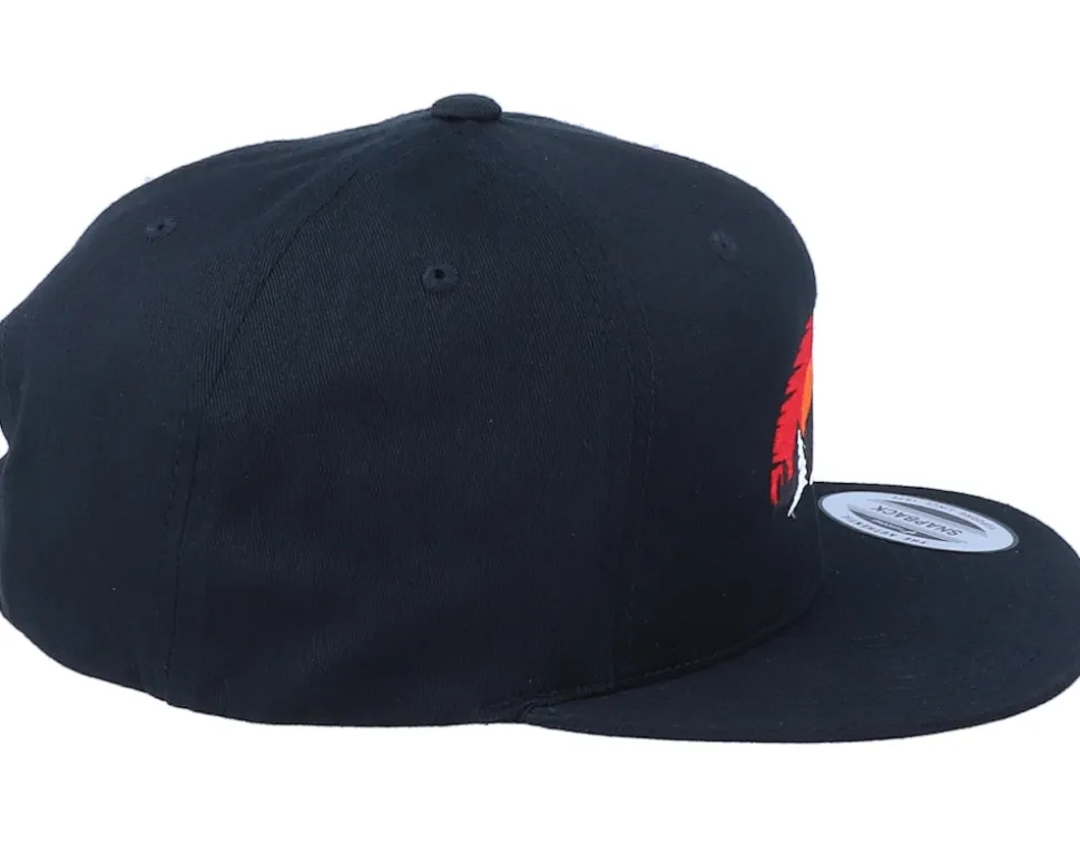 Organic Sunset Mountain Black Snapback - Wild Spirit