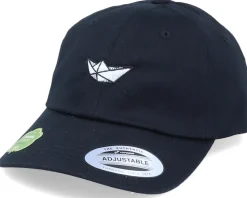 Organic Tiny Paper Boat Black Dad Cap - Iconic
