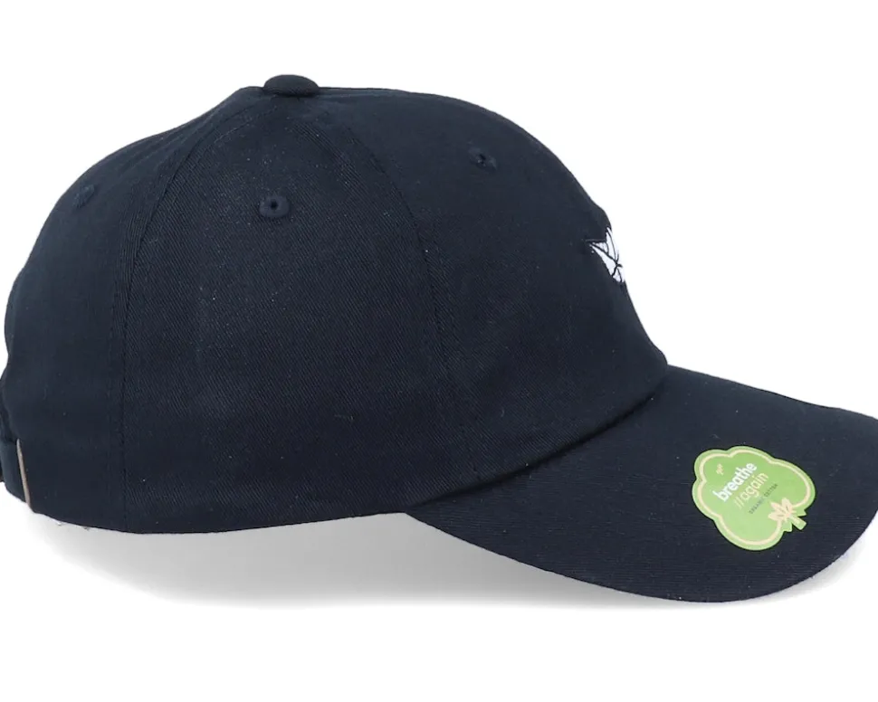 Organic Tiny Paper Boat Black Dad Cap - Iconic