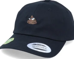 Organic Tiny Poop Emoji Black Dad Cap - Iconic