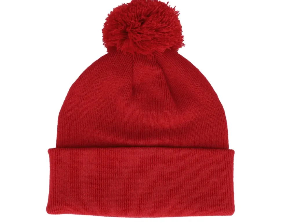 Original Pom Pom Classic Red Beanie - Beechfield