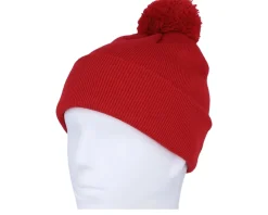 Original Pom Pom Classic Red Beanie - Beechfield