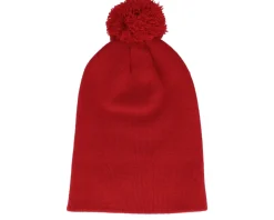 Original Pom Pom Classic Red Beanie - Beechfield