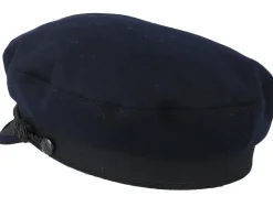 Oscar Wool Dark Marin Flat Cap - CTH Ericson