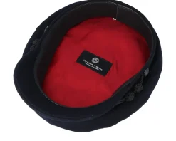 Oscar Wool Dark Marin Flat Cap - CTH Ericson