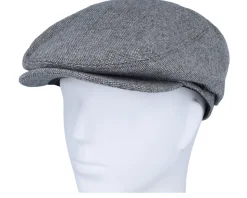 Oslo Cap Grey Flat Cap - Barts