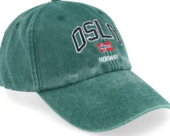 Oslo Norway Washed Green Dad Cap - Iconic