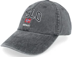 Oslo Norway Washed Red Dad Cap - Iconic