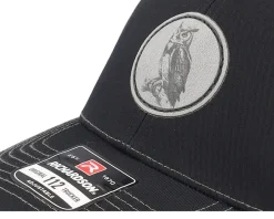 Owl Patch Black/Charcoal Trucker - Wild Spirit