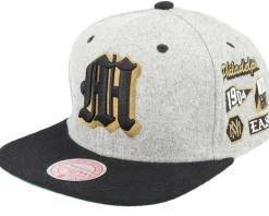 Own Brand Melton Patch Grey/Black Snapback - Mitchell & Ness