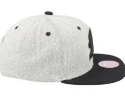 Own Brand Melton Patch Grey/Black Snapback - Mitchell & Ness
