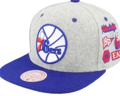 Own Brand Melton Patch Grey/Black Snapback - Mitchell & Ness