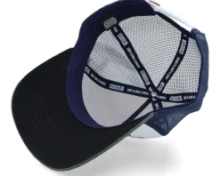 Oysters & Beer White/Olive/Navy Coastal Trucker - Coastal