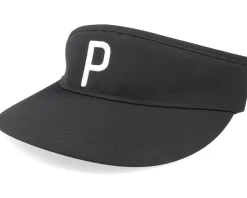 P Black/Bright White Visor - Puma