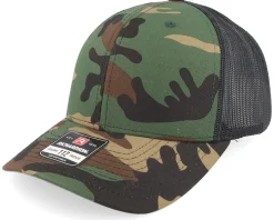 112p Green Camo/Black Trucker - Richardson