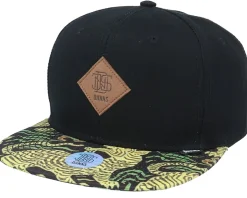 6P Sb Cp Asian Tiger Black Snapback - Djinns