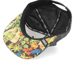 6p Sb Frida Linen Rev. Black Snapback - Djinns