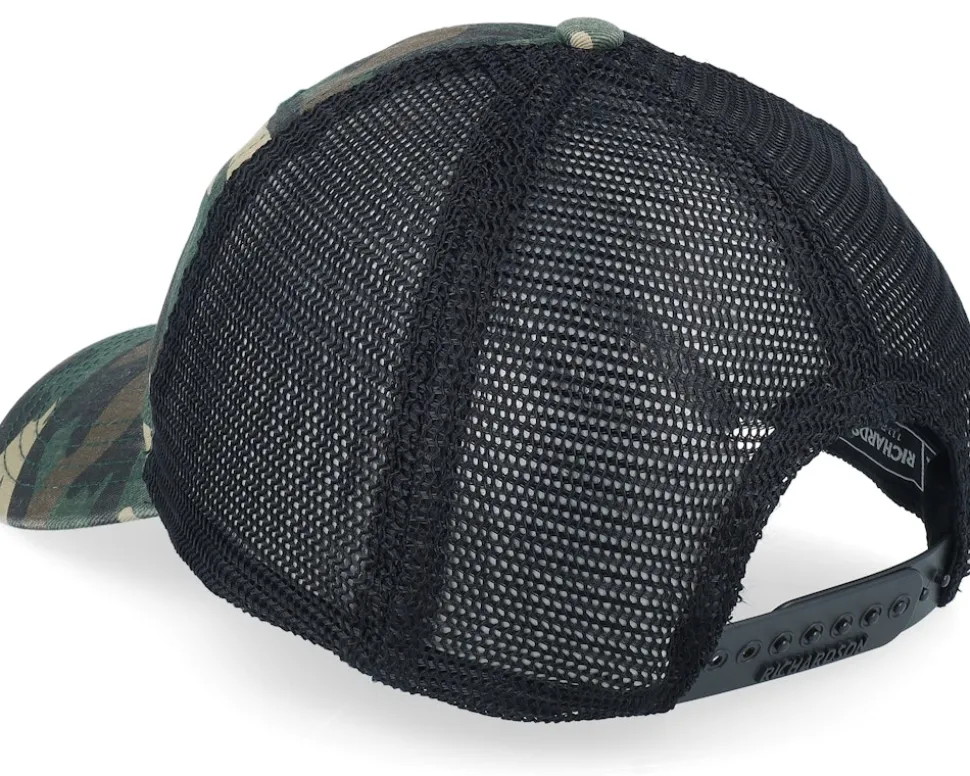 111p Small Box Mountain Patch Camo/Black Trucker - Wild Spirit