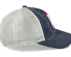 Pabst Orville Navy/Stone Trucker - American Needle